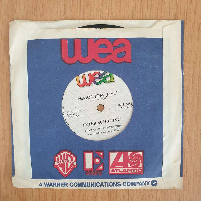 Peter Schilling  Major Tom (Coming Home) - 7" Record - Very-Good+ Quality (VG+) (verygoodplus7...