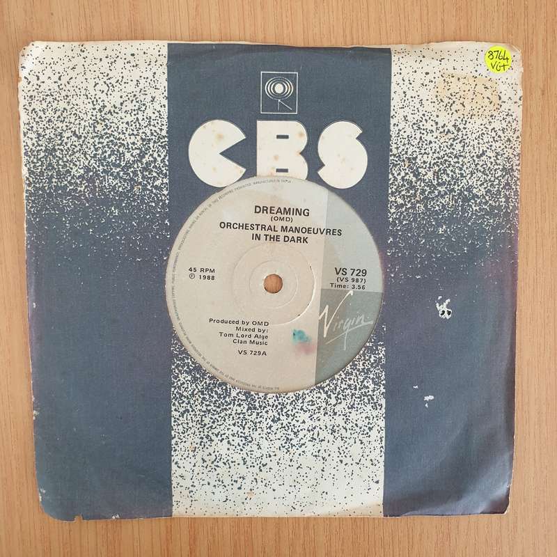Orchestral Manoeuvres In The Dark  Dreaming - 7" Record - Very-Good+ Quality (VG+) (verygoodpl...