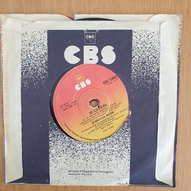 Jennifer Rush  Madonna's Eyes / 25 Lovers - 7" Record - Very-Good+ Quality (VG+) (verygoodplus...
