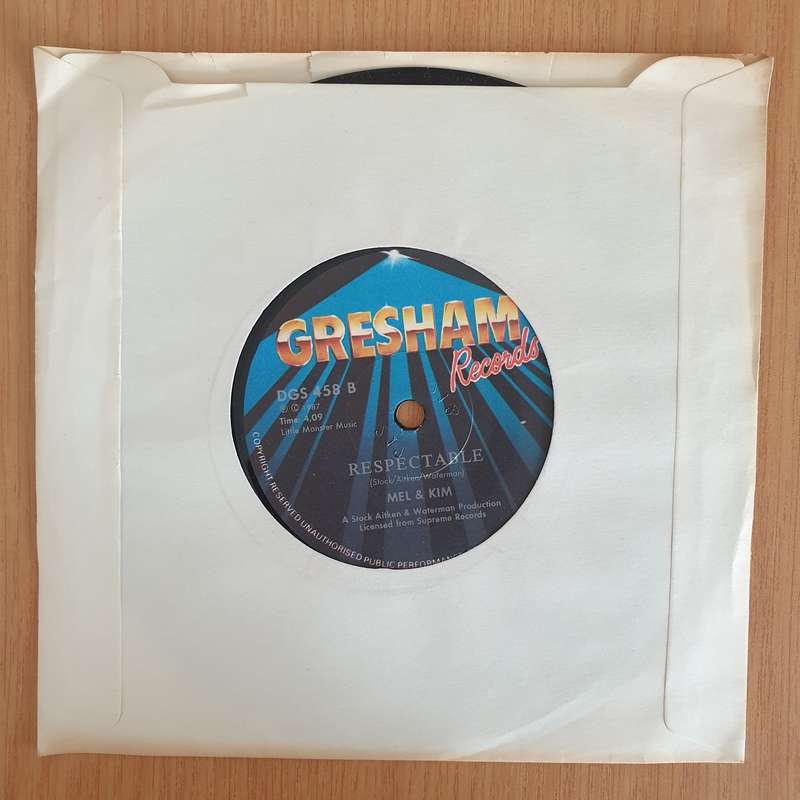 Mel & Kim  Respectable - 7" Record - Very-Good+ Quality (VG+) (verygoodplus7) (DLB)