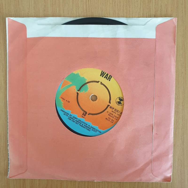 War  Low Rider - 7" Record - Very-Good+ Quality (VG+) (verygoodplus7) (DLB)