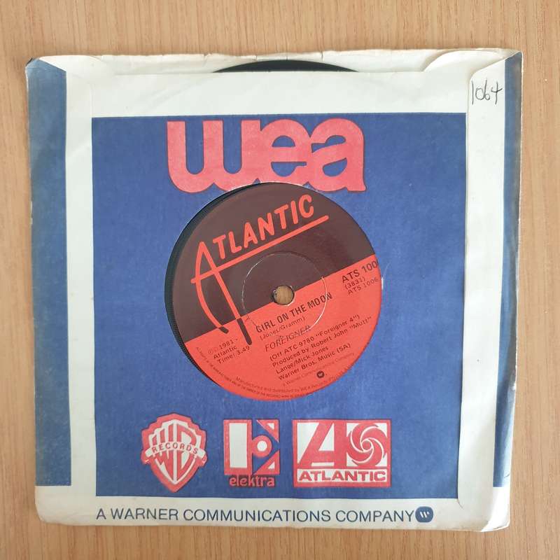 Foreigner  Urgent - 7" Record - Very-Good+ Quality (VG+) (verygoodplus7) (DLB)