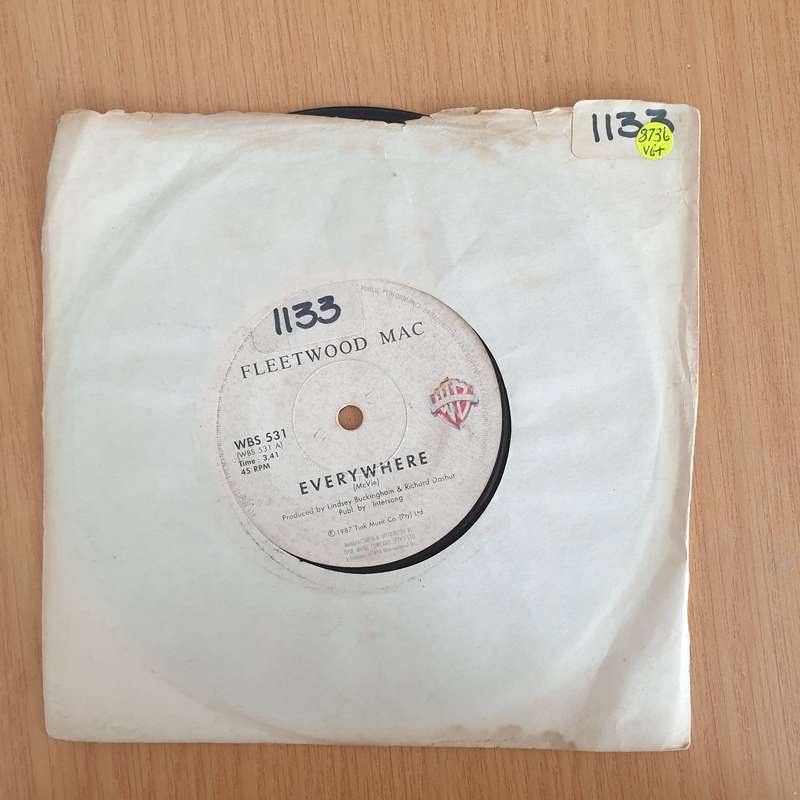 Fleetwood Mac  Everywhere - 7" Record - Very-Good+ Quality (VG+) (verygoodplus7) (DLB)
