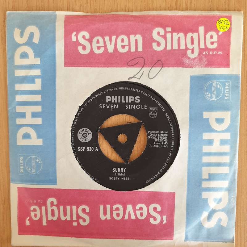 Bobby Hebb  Sunny / Bread - 7" Record - Very-Good+ Quality (VG+) (verygoodplus7) (DLB)