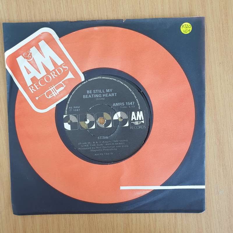 Sting  Be Still My Beating Heart - 7" Record - Very-Good+ Quality (VG+) (verygoodplus7) (DLB)