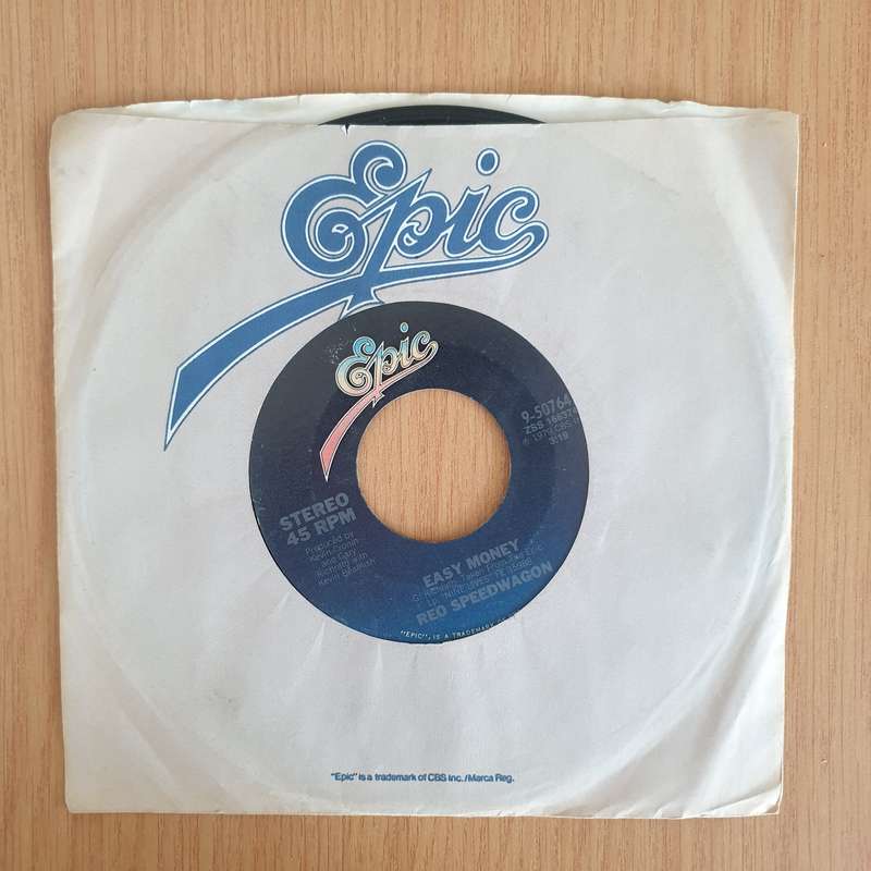 REO Speedwagon  Easy Money - 7" Record - Very-Good+ Quality (VG+) (verygoodplus7) (DLB)