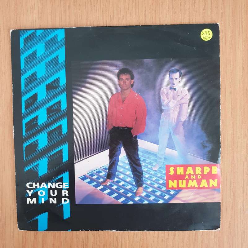 Sharpe And Numan  Change Your Mind - 7" Record - Very-Good+ Quality (VG+) (verygoodplus7) (DLB)