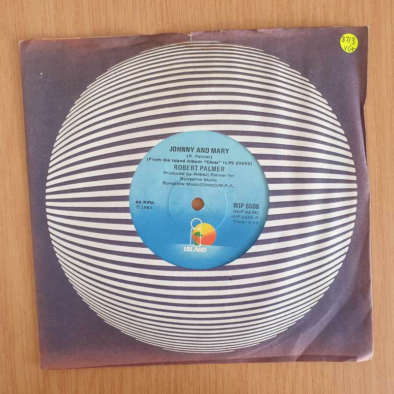 Robert Palmer  Johnny And Mary - 7" Record - Very-Good+ Quality (VG+) (verygoodplus7) (DLB)