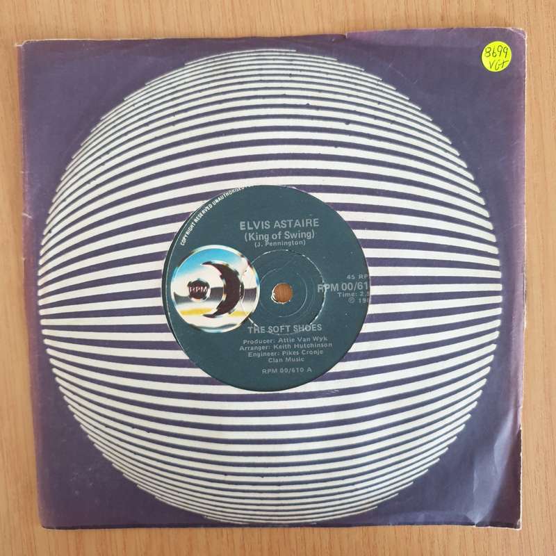 Soft Shoes  Elvis Astaire - 7" Record - Very-Good+ Quality (VG+) (verygoodplus7) (DLB)