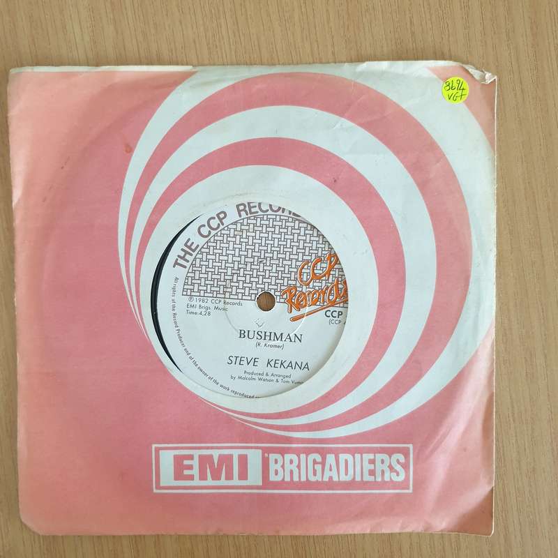 Steve Kekana  Bushman / Back In The City - 7" Record - Very-Good+ Quality (VG+) (verygoodplus7...