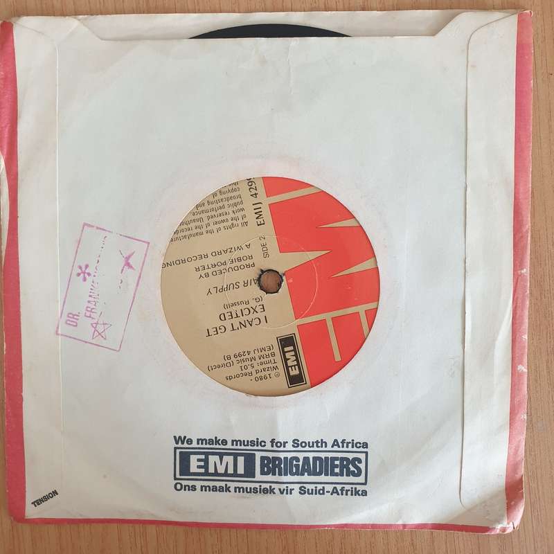 Air Supply  Lost In Love / I Can't Get Excited - 7 Record - Very-Good+ Quality (VG+) (veryg...
