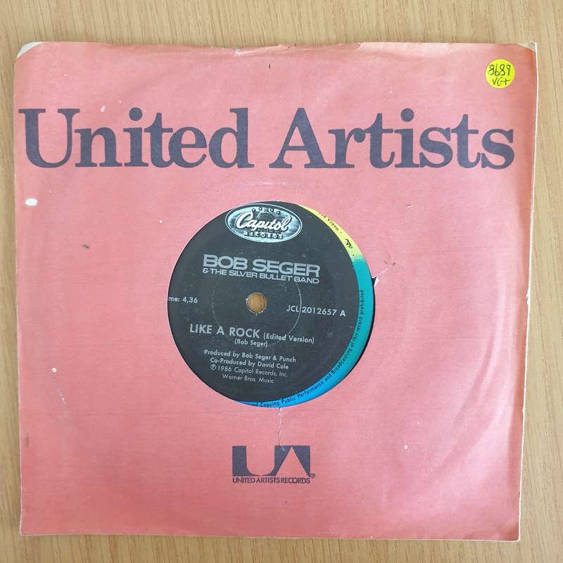 Bob Seger & The Silver Bullet Band  Like A Rock - 7 Record - Very-Good+ Quality (VG+) (very...