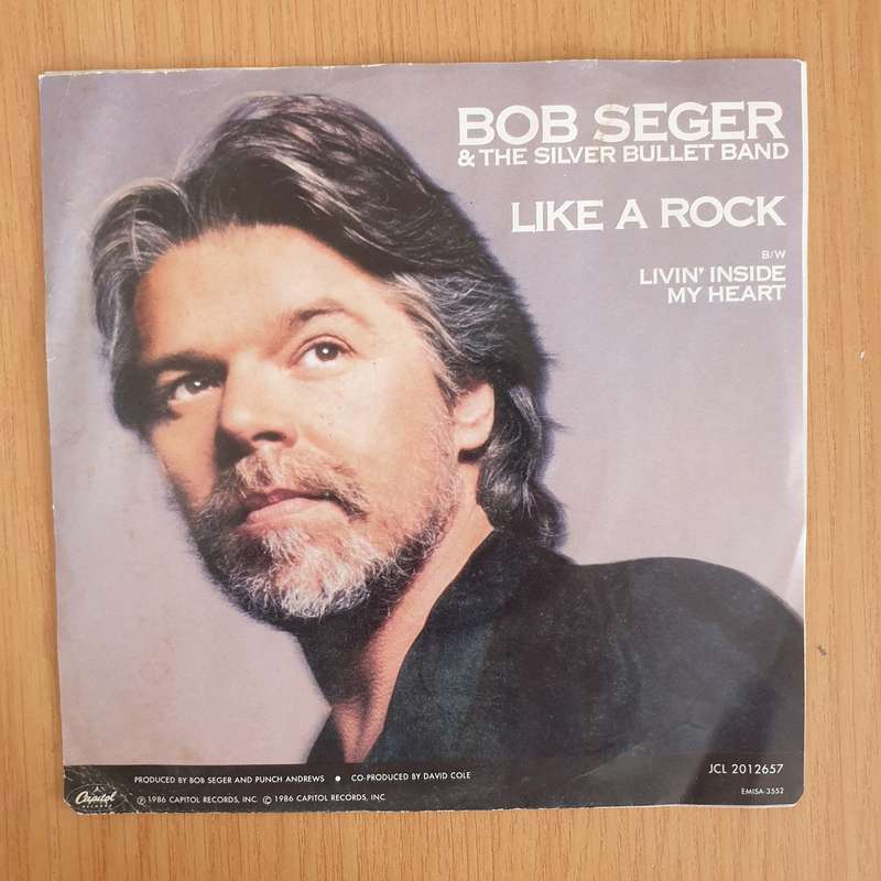 Bob Seger & The Silver Bullet Band  Like A Rock - 7 Record - Very-Good+ Quality (VG+) (very...