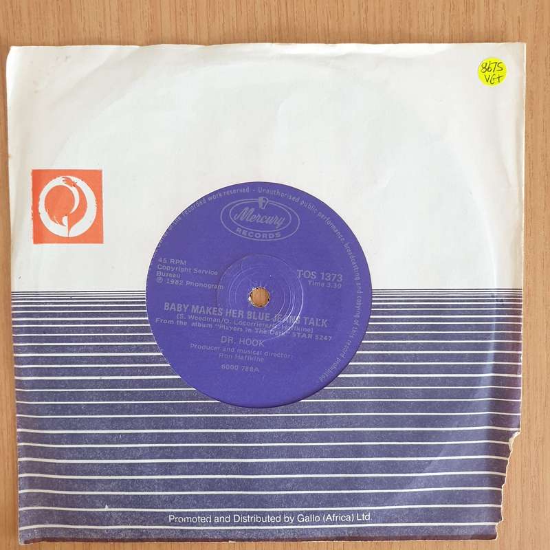 Dr. Hook  Baby Makes Her Blue Jeans Talk - 7 Record - Very-Good+ Quality (VG+) (verygoodplu...