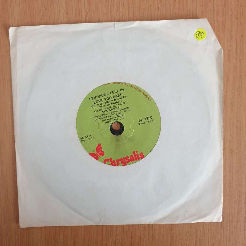 Leo Sayer  When I Need You - 7" Record - Very-Good Quality (VG) (verry7) (DLB)