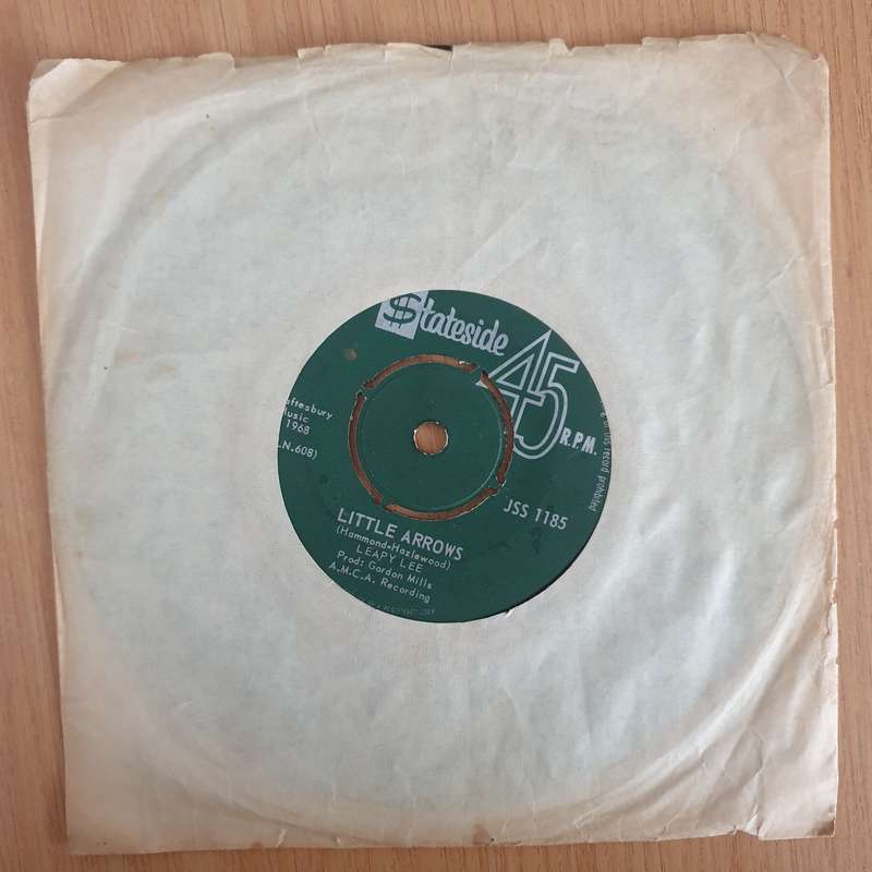 Leapy Lee  Little Arrows / Time Will Tell - 7" Record - Very-Good Quality (VG) (verry7) (DLB)