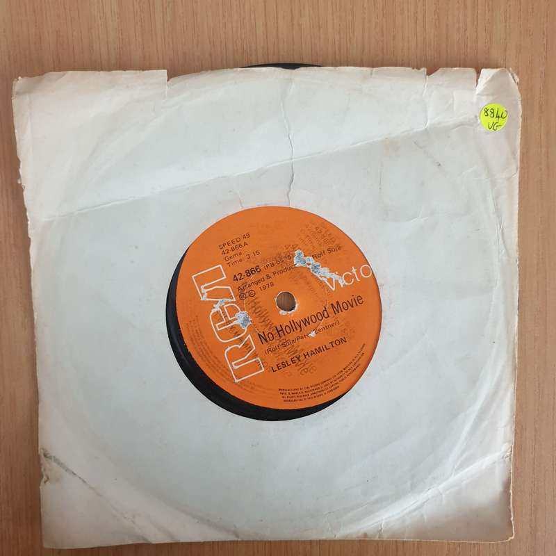 Lesley Hamilton  No Hollywood Movie - 7" Record - Very-Good Quality (VG) (verry7) (DLB)