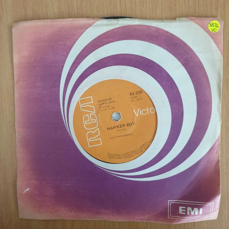 Pip Friedman  Hawker Boy - 7" Vinyl Record  (VG) (DLB)