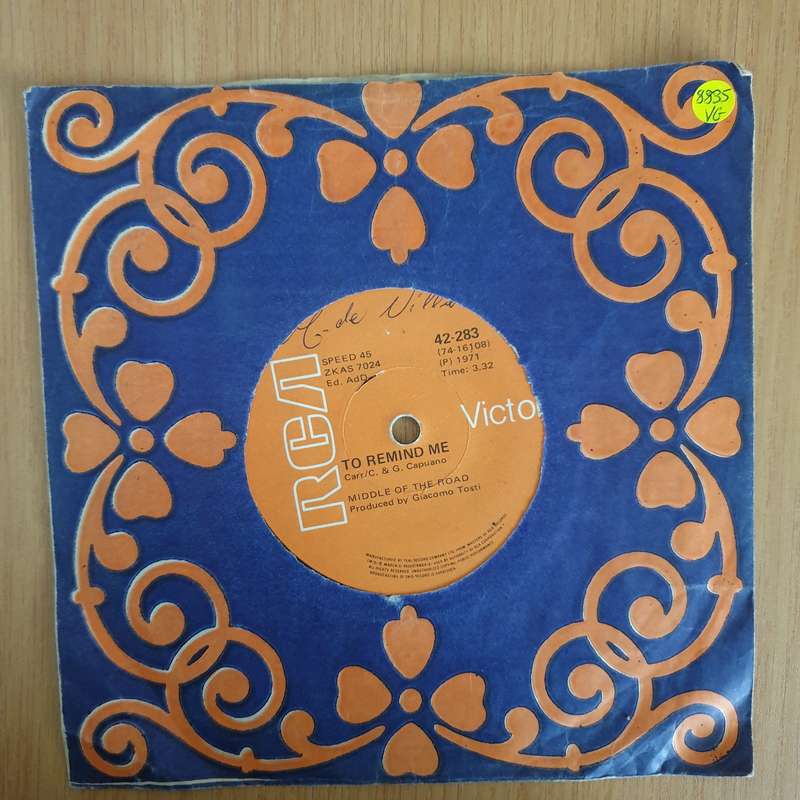 Middle Of The Road  Soley Soley- 7" Vinyl Record  (VG) (DLB)