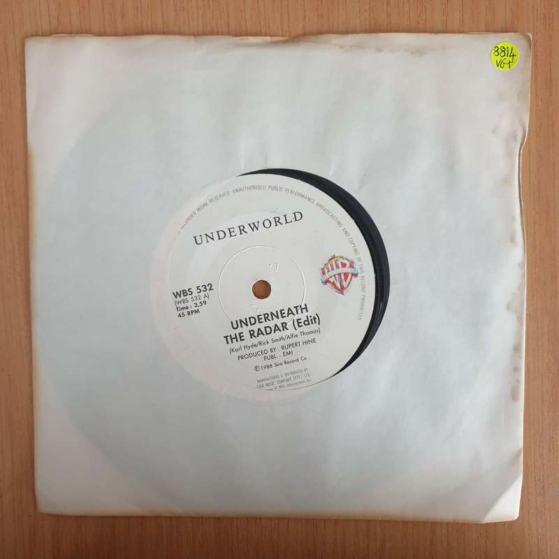 Underworld  Underneath The Radar  Sentimental Street - 7" Vinyl Record  (VG+) (DLB)