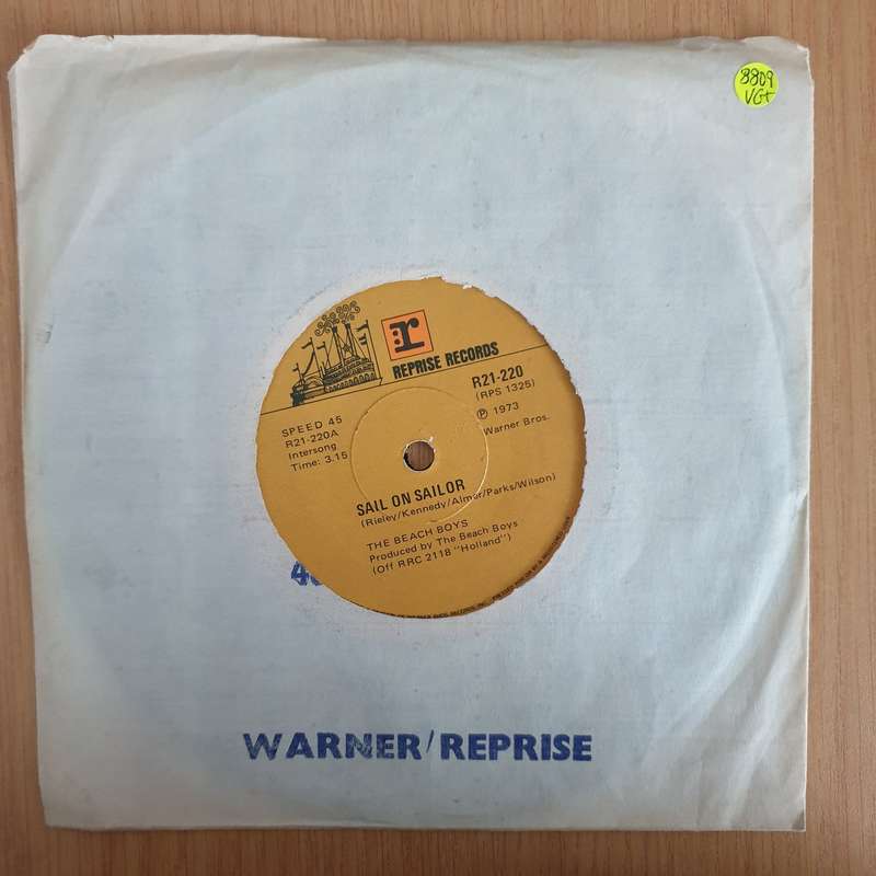 The Beach Boys  Sail On Sailor - 7" Vinyl Record  (VG+) (DLB)