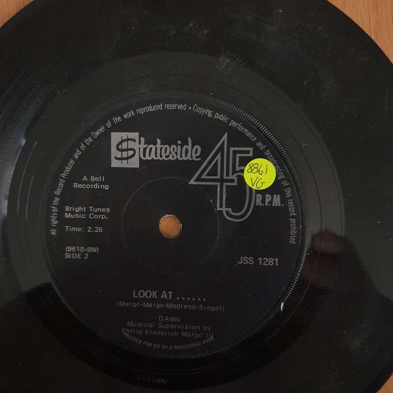 Dawn  Candida / Look At... - 7" Vinyl Record  (VG) (DLB)