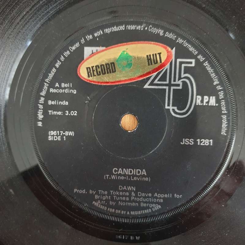 Dawn  Candida / Look At... - 7" Vinyl Record  (VG) (DLB)