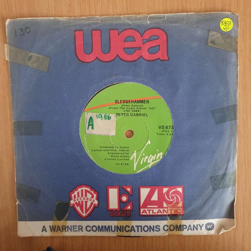 Peter Gabriel  Sledgehammer - 7" Vinyl Record  (VG) (DLB)