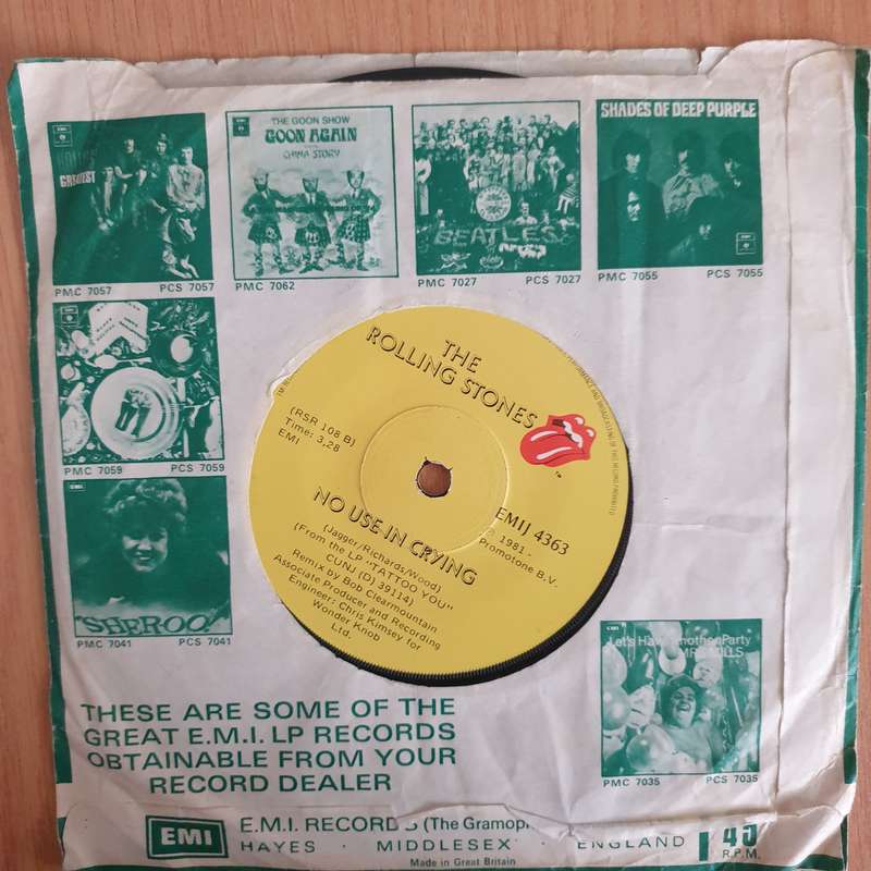 The Rolling Stones  Start Me Up - 7" Vinyl Record  (VG) (DLB)