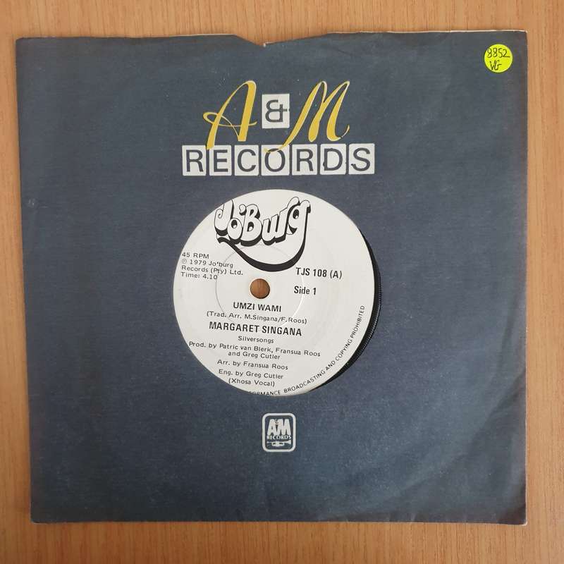 Margaret Singana  Umzi Wami - 7" Vinyl Record  (VG) (DLB)