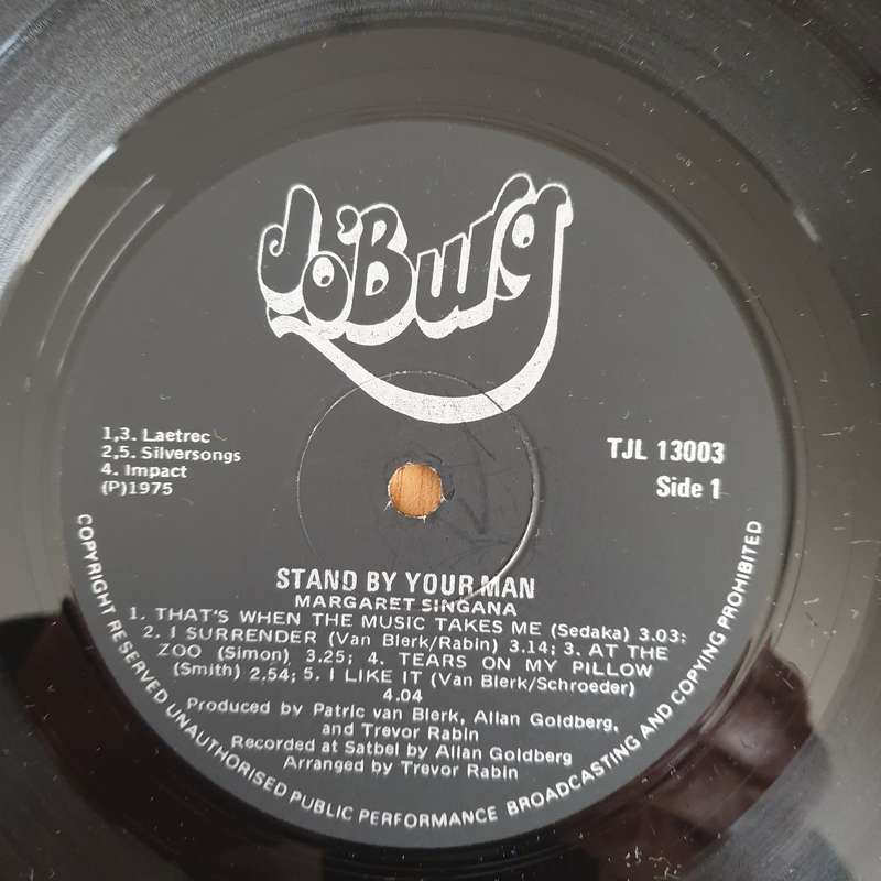 Margaret Singana  Stand By Your Man  Vinyl LP Record - Very-Good+ Quality (VG+) (verygoodplus)