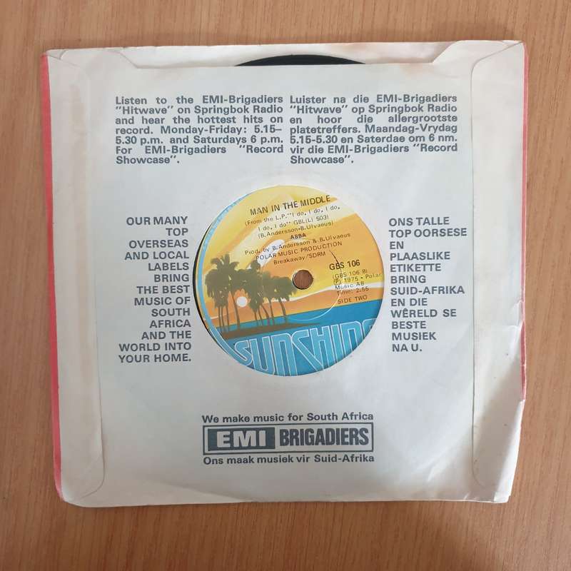 ABBA  SOS - 7" Vinyl Record  (VG+) (DLB)