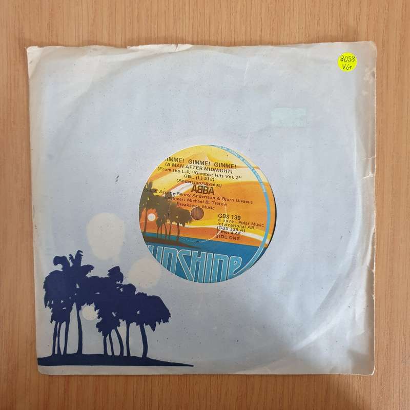 ABBA  Gimme! Gimme! Gimme! (A Man After Midnight) - 7" Vinyl Record  (VG+) (DLB)
