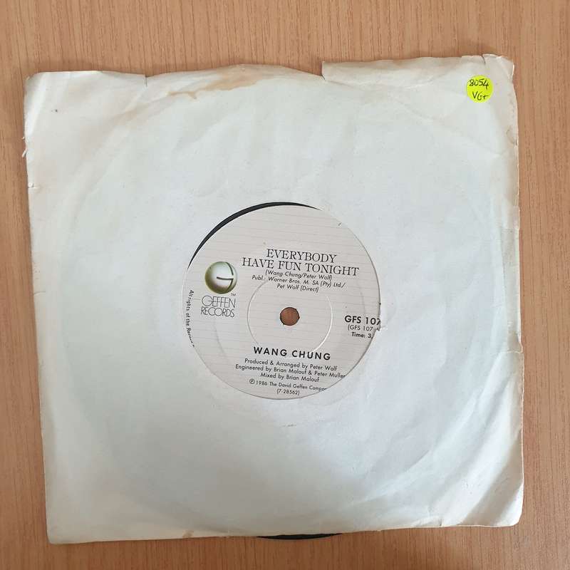 Wang Chung  Everybody Have Fun Tonight - 7" Vinyl Record  (VG+) (DLB)