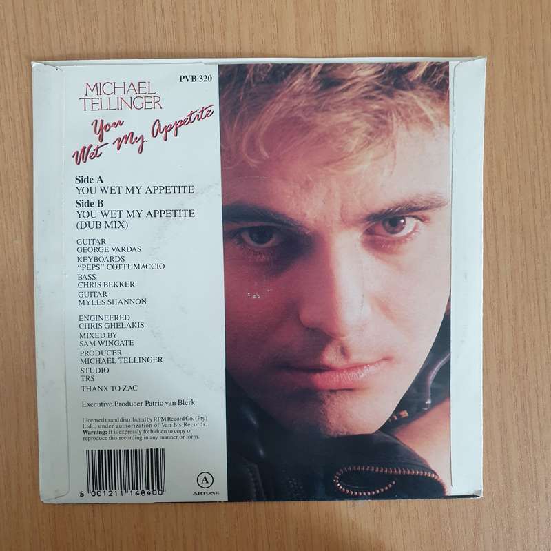 Michael Tellinger  You Whet My Appetite - 7" Vinyl Record  (VG+) (DLB)
