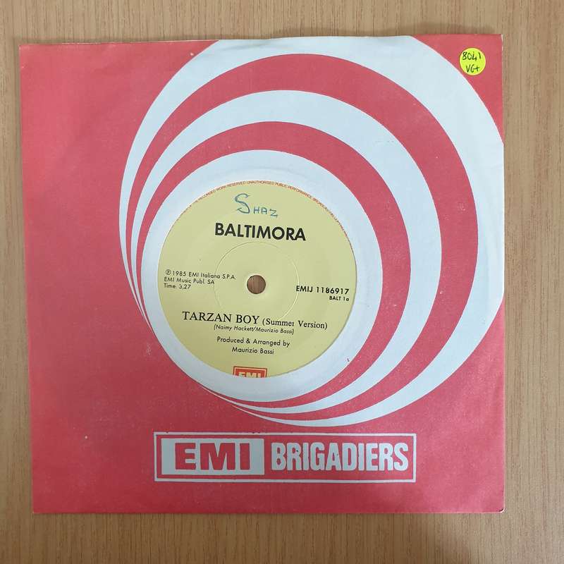 Baltimora  Tarzan Boy - 7" Vinyl Record  (VG+) (DLB)