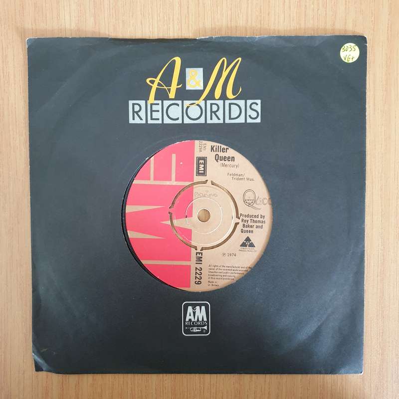 Queen  Killer Queen / Flick Of The Wrist - 7" Vinyl Record  (VG+) (DLB)