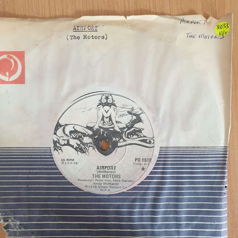 The Motors  Airport - 7" Vinyl Record  (VG+) (DLB)