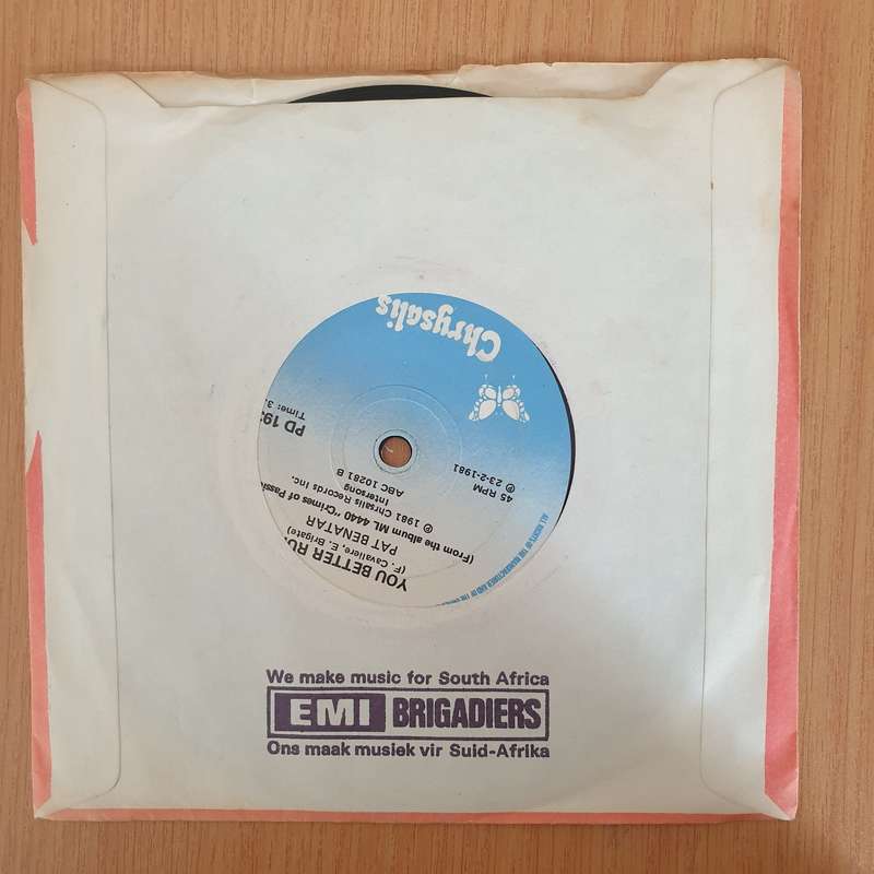 Pat Benatar  I'm Gonna Follow You - 7" Vinyl Record  (VG+) (DLB)
