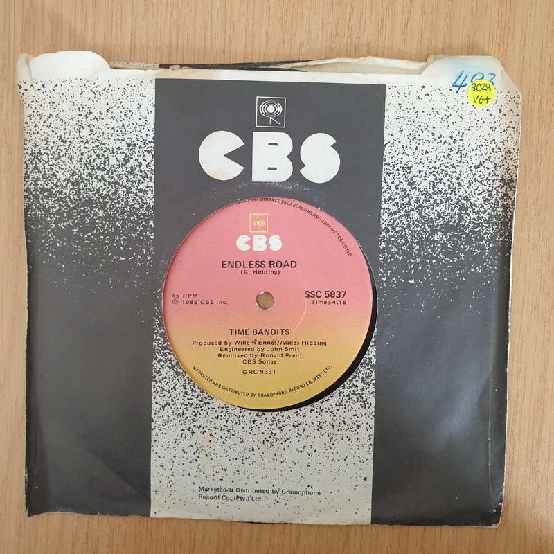 Time Bandits  Endless Road - 7" Vinyl Record  (VG+) (DLB)