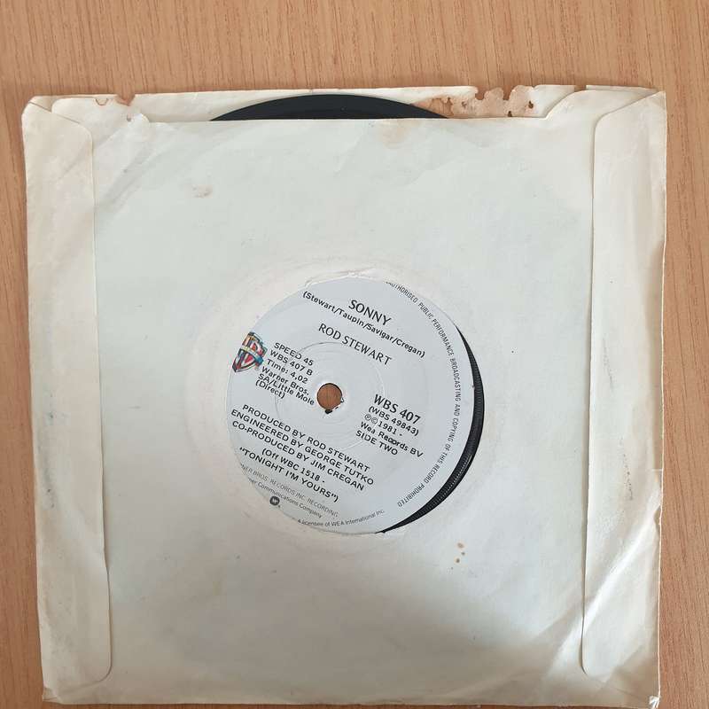 Rod Stewart  Young Turks - 7" Vinyl Record  (VG+) (DLB)