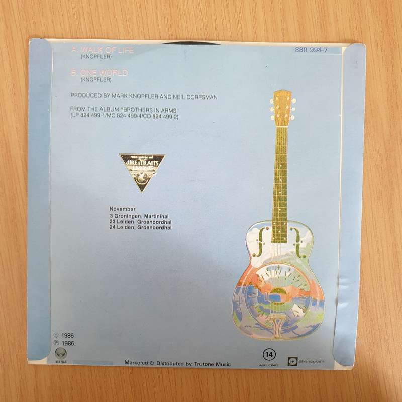 Dire Straits  Walk of Life - 7" Vinyl Record  (VG+) (DLB)