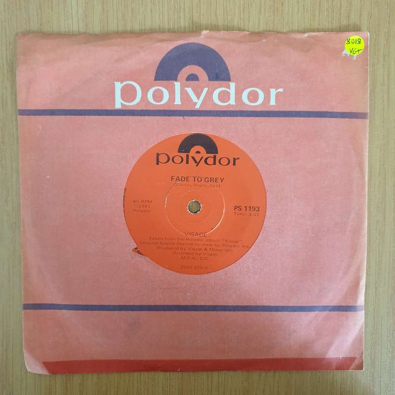 Visage  Fade To Grey - 7" Vinyl Record  (VG+) (DLB)