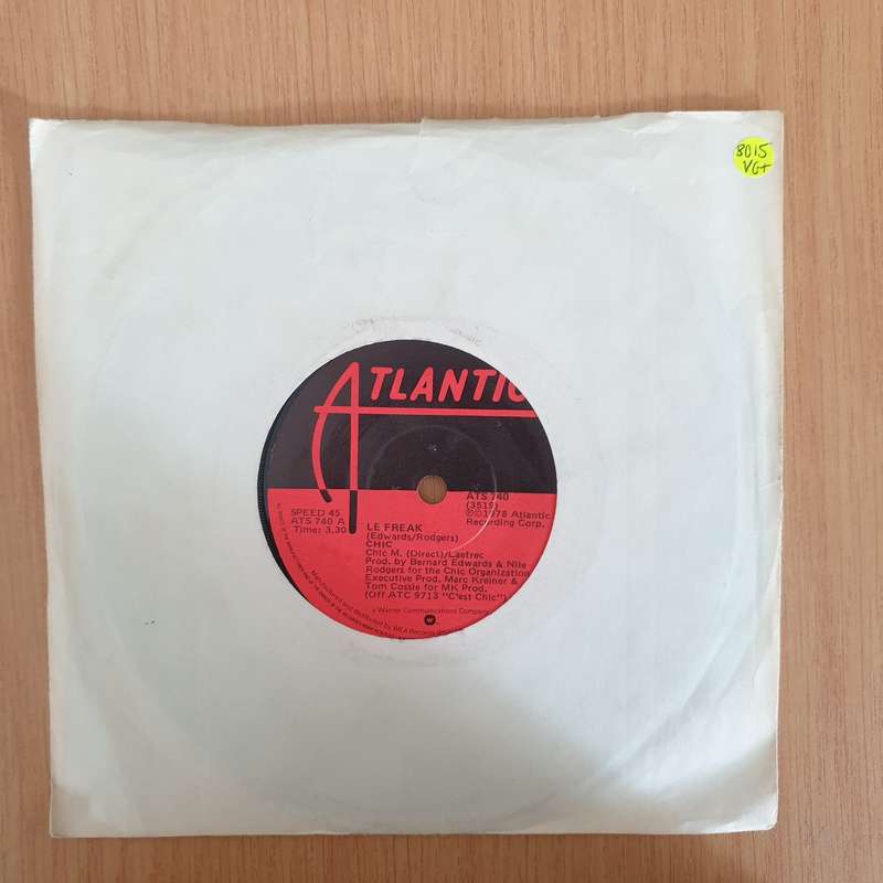 Chic  Le Freak / Savoir Faire - 7" Vinyl Record  (VG+) (DLB)