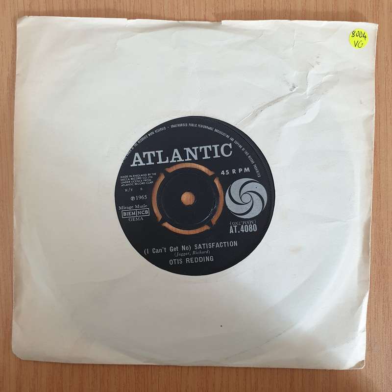 Otis Redding  (I Can't Get No) Satisfaction' - 7" Vinyl Record  (VG) (DLB)