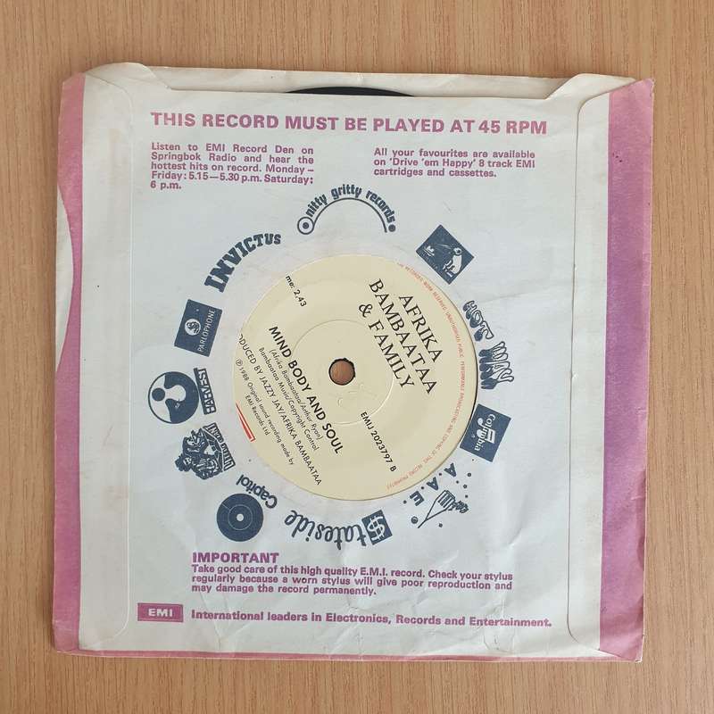 Afrika Bambaataa And Family Featuring UB40  Reckless - 7" Vinyl Record  (VG+) (DLB)