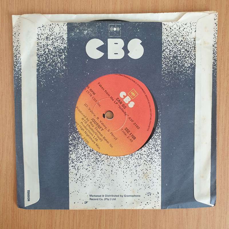 Journey  Wheel In The Sky - 7" Vinyl Record  (VG) (DLB)