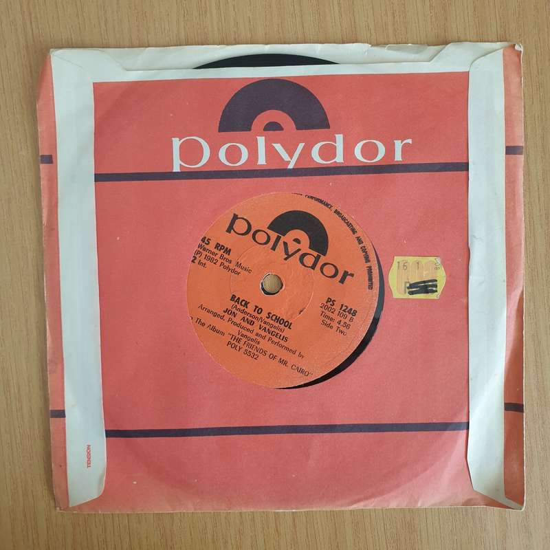 Jon And Vangelis  I'll Find My Way Home / Back To School - 7" Vinyl Record  (VG+) (DLB)