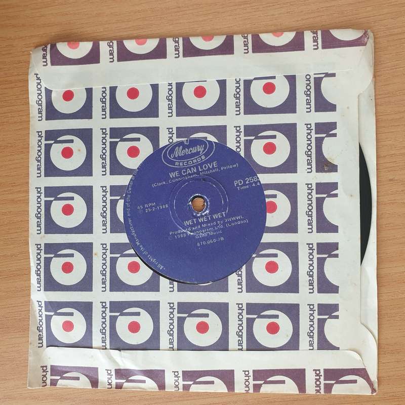 Wet Wet Wet  Angel Eyes (Home And Away) - 7" Vinyl Record  (VG+) (DLB)