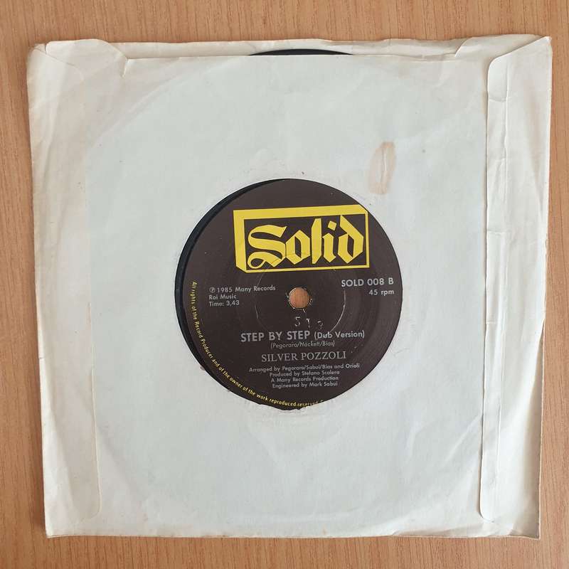 Silver Pozzoli  Step By Step - 7" Vinyl Record  (VG+) (DLB)